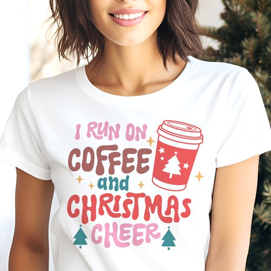 Ik loop op koffie en kerstmis. Tri-Blend shirt