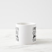 Ik loop op koffie en Sarcasm Espresso Kop (Voorkant)