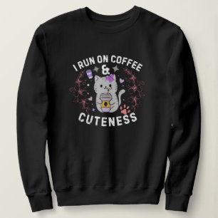 Ik loop op koffie en schattigheid Zoete Kittie Des Trui