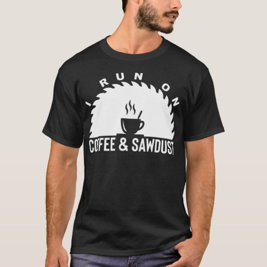 Ik loop op koffie en zag de ruimte van stofruimte t-shirt (Voorkant)