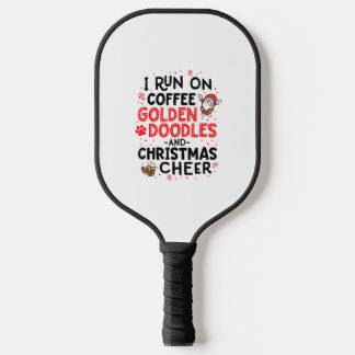 Ik loop op koffie Golden Doodles en Kerstmis. Pickleball Paddle