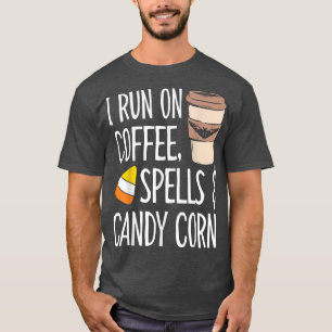 Ik loop op koffiecellen en Snoepjes corn T-shirt