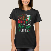Ik loop op koffiechaos en kerstvreugde t-shirt (Voorkant)