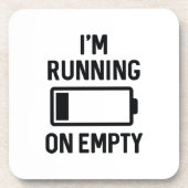 Ik loop op Leeg Bier Onderzetter (Voorkant)