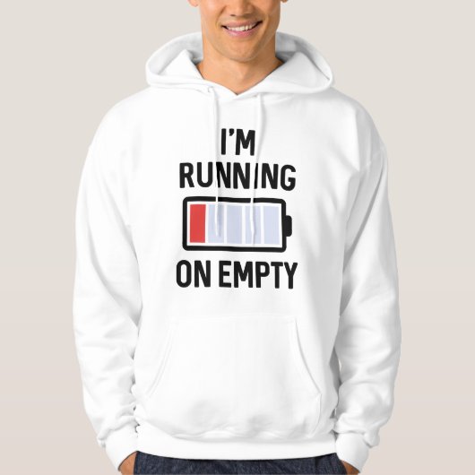 Ik loop op Leeg Hoodie (Voorkant)