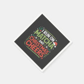 Ik loop op Matcha en Kerst Cheers Groene Drank Servet (Hoek)