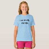 Ik loop op melk en dutjes baby shirt – Grappige ba (Voorkant volledig)
