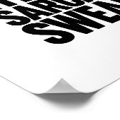 Ik loop op oogrollen, sarcasme en Swearing Poster (Hoek)