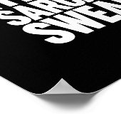 Ik loop op oogrollen, sarcasme en Swearing Poster (Hoek)