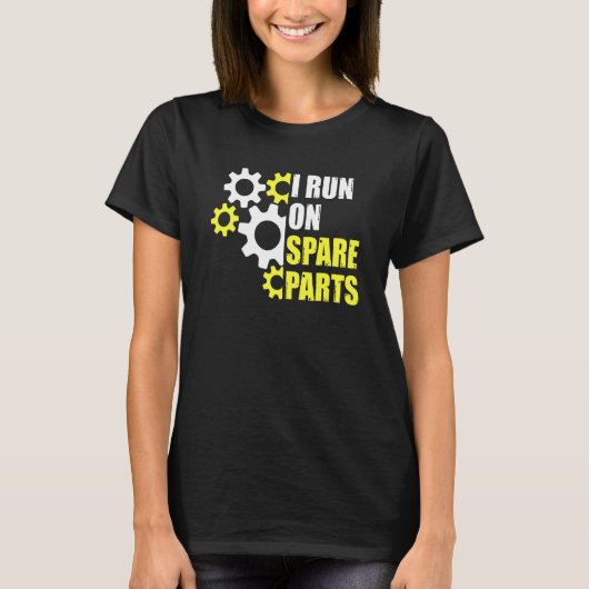 Ik Loop Op Reserveonderdelen Longchirurgie Orgaand T-shirt (Voorkant)