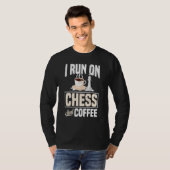Ik loop op schaak en koffie. t-shirt (Voorkant volledig)