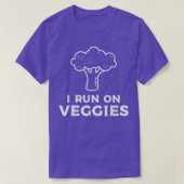 Ik loop op Veggies Vegan Vegetarian T-shirt (Design voorkant)