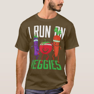 Ik loop op Veggies Vegans Vegetarian T-Shirt