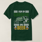Ik loop op vuilnis en bierafval, vuilniswagen W T-shirt (Design voorkant)