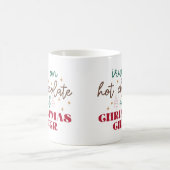 Ik loop op warme chocolademelk - Kerstmis Koffiemok (Center)