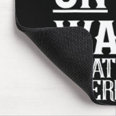 Ik loop op Water Ice Hockey T-shirt Mannen Muismat (Hoek)