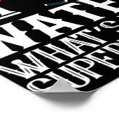 Ik loop op Water Ice Hockey T-shirt Mannen Poster (Hoek)