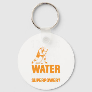 Ik loop op water IJshockeyliefhebber Speler Superk Sleutelhanger