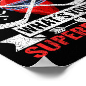 Ik Loop Op Water Wat Is Jouw Superpower Speler Ijs Poster (Hoek)