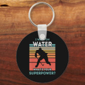 Ik loop op waterijshockey sleutelhanger (Voorkant)