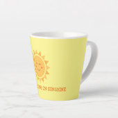 Ik loop op zonneschijn... met twee tonnen tweetone latte mok (Rechterhoek)