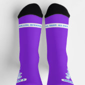 Ik loop, paarse rollerblading sokken (Top)