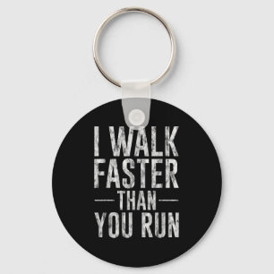 Ik loop sneller dan jij motivatie marathon jok sleutelhanger