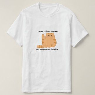 ☕Ik loop van cafeïne, sarcasme T-shirt 😏