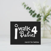 ik loop voor baby ' s Briefkaart (Staand voorkant)