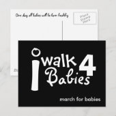 ik loop voor baby ' s Briefkaart (Voorkant / Achterkant)