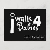 ik loop voor baby ' s Briefkaart (Voorkant)