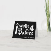 Ik loop voor baby's briefkaart (Voorkant)