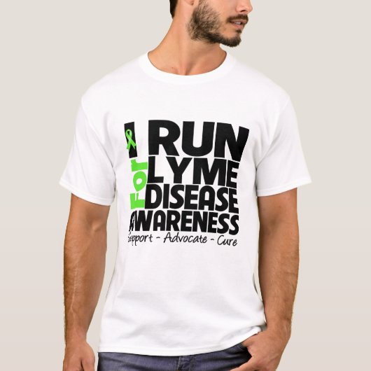 Ik loop voor de ziekte van Lyme T-shirt (Voorkant)