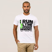 Ik loop voor de ziekte van Lyme T-shirt (Voorkant volledig)