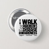 Ik loop voor de ziekte van Parkinson Ronde Button 5,7 Cm (Voorkant /achterkant)