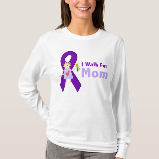 Ik loop voor mama Alzheimer's Gift T-shirt (Voorkant)