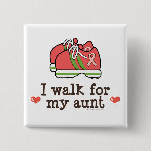 Ik loop voor mijn tante Borstkanker Walk Button