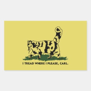 Ik loop waar ik wil Dungeon Crawler Carl Rechthoekige Sticker