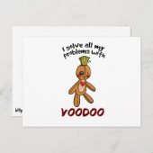 Ik los al mijn problemen op met Voodoo Briefkaart (Voorkant / Achterkant)