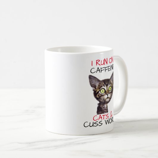 IK LOS OP CAFFEINE CATS & CUSS WORDS KOFFIEMOK (Voorkant rechts)