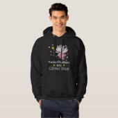 Ik los problemen op met glitterstof eenhoorn Gezeg Hoodie (Voorkant volledig)