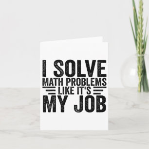 Ik los Wiskunde problemen op alsof het mijn werk i Kaart