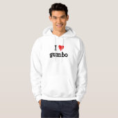 Ik "love"-gumbo hoodie (Voorkant volledig)