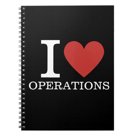 Ik ❤️ Love Operations - Operations Dept. - Notitie Notitieboek (Voorkant)