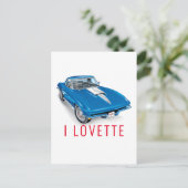 Ik LOVETTE UNIEK AUTODESIGN Briefkaart (Staand voorkant)