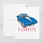 Ik LOVETTE UNIEK AUTODESIGN Briefkaart (Voorkant / Achterkant)
