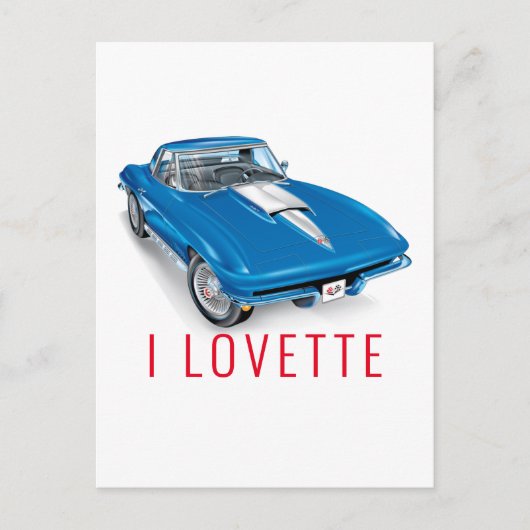 Ik LOVETTE UNIEK AUTODESIGN Briefkaart (Voorkant)
