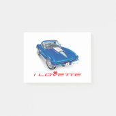 Ik LOVETTE UNIEKE AUTO ONTWERP POST-IT NOTITIES Post-it® Notes (Voorkant)