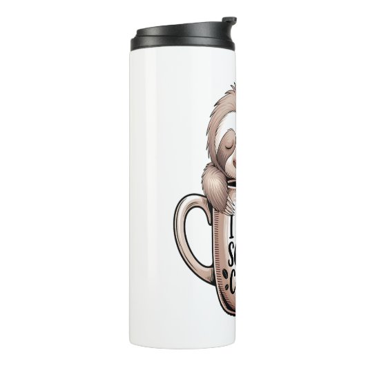 Ik lui zonder koffie thermosbeker (Gedraaid links)