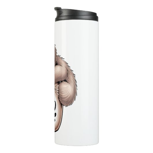 Ik lui zonder koffie thermosbeker (Geroteerd rechts)